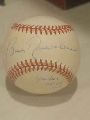 Bobby Richardson signed baseball autographed american league ball auto Yankees - Image 1 of 4