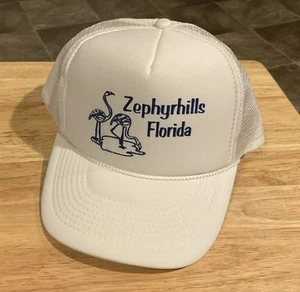 Vintage Zephyrhills Florida Trucker Snapback Mütze/Kappe Schaumstoff vorne Seilbesatz neu ohne Etikett - Bild 1 von 3