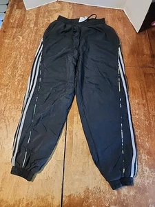 Adidas Relaxed Fit Track Pants XS Floral Piping Std Length EUC Zip Pockets Nice - Picture 1 of 5