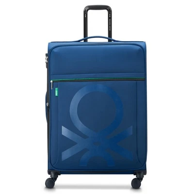 Color Block Softside Expandable Luggage with Spinner Wheels, Navy, Checked-Me... - Image 1 of 4