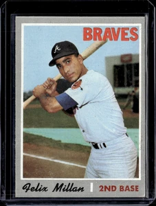 1970 Topps #710 Felix Millan High Number SP Braves VG-EX (wrinkles/surface) - Picture 1 of 4