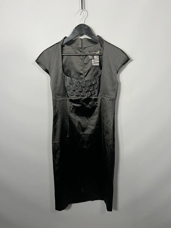 MAX MARA PIANOFORTE COCKTAIL Dress - UK12 - Black - Great Condition - Women’s - Изображение 1 из 4