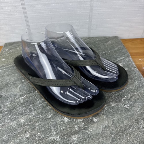 Sandali infradito UGG Kayla grigi in pelle con tanga da donna taglia 10