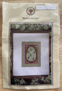 DOTTED DELIGHT Punch Needle Embroidery Pattern Stamped Cloth Full Circle Design - Picture 1 of 4