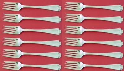 Juego de 4 dientes de tenedor de ensalada de plata esterlina flamenco de Tiffany and Co 6 3/4" Foto 1 de 4