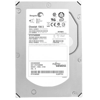 Hard Drive Seagate ST373455SS 73GB 15 000Rpm Sas 3.5'' Inch A3C40083228 - Image 1 of 4
