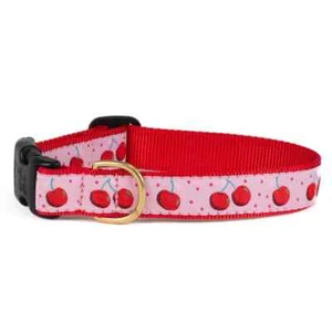 Cherries Dog Collars, Leads, Harnesses - Made in USA - Durable & Waterproof - Picture 1 of 6
