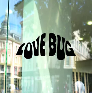 Lovebug VW Car Sticker Camper Van Beetle Vinyl Decal Funny Bumper Window - Picture 1 of 8