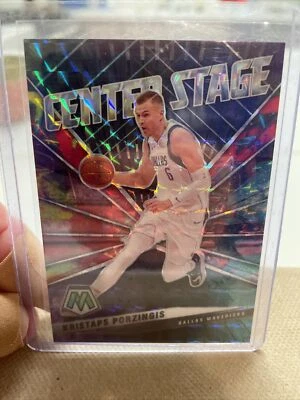 Kristaps Porzingis 2020/21 Mosaic Center Stage Insert #4 Dallas Mavericks - Image 1 of 2