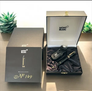Montblanc Meisterstuck 149 Fountain Pen 10575 18K Gold F Nib 4810 w/case - Picture 1 of 11