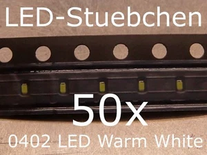 50x 0402 LED Warm White - Picture 1 of 2