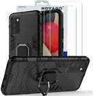 Samsung Galaxy A02s 4g - Case With Stand+2 Films Tempered Glass Heavy Duty