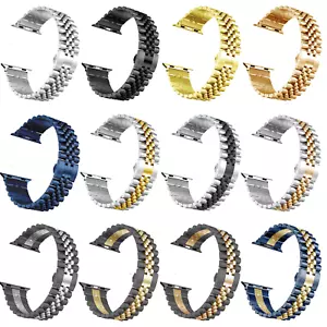Replacement Stainless Steel Band Strap For Apple Watch Series 7 6 5 4 3 38-45mm - Picture 1 of 31