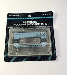 DuoFone 30 Minute INCOMING Message Cassette Tape - Photo 1/1
