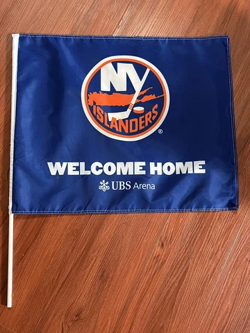NEW YORK ISLANDERS 2021 UBS ARENA OPENING NIGHT SGA INAUGURAL FLAG BANNER Cover