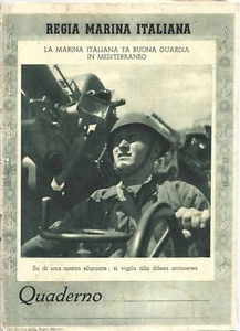 Quaderno Scolastico Regia Marina Italiana - Fascismo 1940 Punta Stilo - Imagen 1 de 2