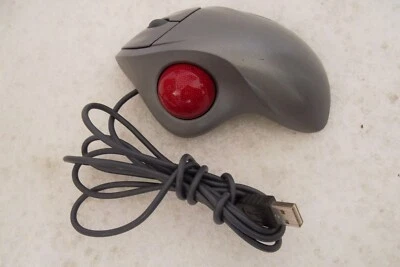 LOGITECH T-BB18 TrackMan Wheel Marble Mouse USB w/2-Buttons Scroll 804360-1000 - Image 1 of 4