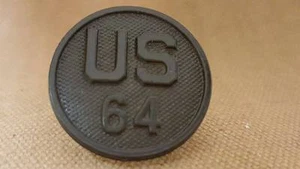 WWI US 64th Regiment Collar Disk, 7th (Hour Glass) Division - Picture 1 of 3