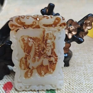 Chinese jade Antique hand-carved pendant The horse monkey statue3437 - Picture 1 of 9