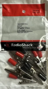 10er-Pack Radio Shack Isolierter Griff 2-1/4"" Alligatorclips. 270-0375 +FS - Bild 1 von 1