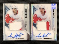 2015-16 Andreas Athanasiou Upper Deck Premier Silver Spectrum & Base AUTO /65