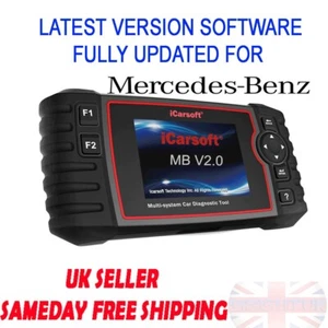FOR Mercedes Vehicles Diagnostic Tool & Reset Fault Code Reader iCarsoft MB V2 - Picture 1 of 11