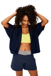 Lole Womens Maiken Textured Fabric Cardigan Mirtillo Blue Size Small - Picture 1 of 4