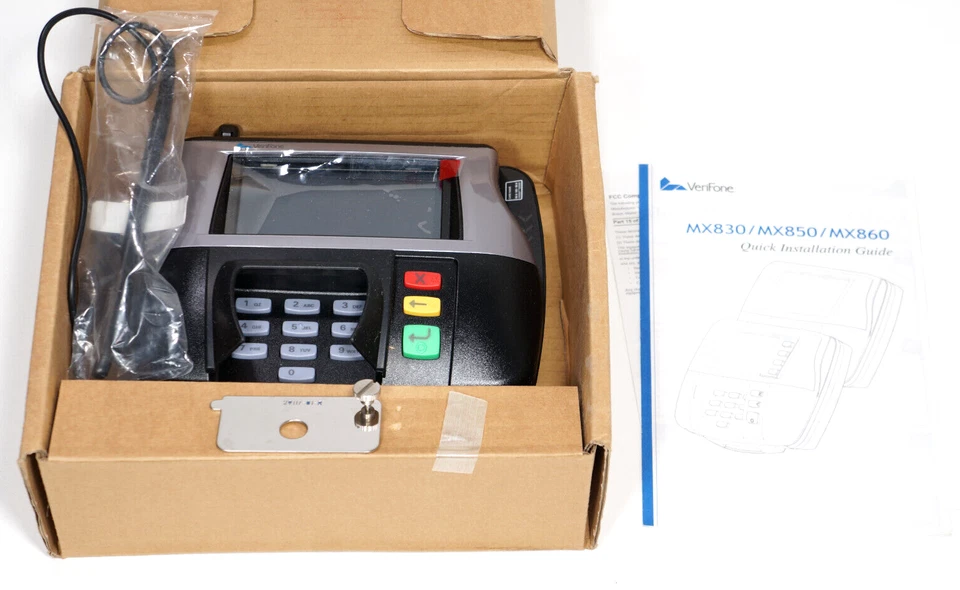 Verifone MX860 POS Credit Card Terminal M094-407-01-R EMV Chip Capable Reader - Image 1 of 1