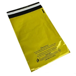 Bolsas de correo amarillas de listado múltiple todos los tamaños - Imagen 1 de 6