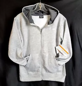 Hoodie Sweatshirt Boys 18/20 Youth Unisex Kangaroo Pocket Gray VTG NWT! - Picture 1 of 8