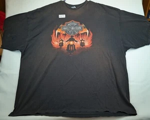 Vintage Harley Davidson Las Vegas Nevada T-Shirt Men's 5XL Black Crew Neck - Picture 1 of 8