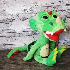 Scorch Puppet Show Green Dragon Ventriloquist 13" Plush NO NOISEBOX Stash Animal - Picture 1 of 12