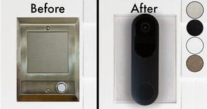 Türklingel Wandplatte für Reolink Akku: Upgrade NuTone, mehr - EDELSTAHL - Bild 1 von 3