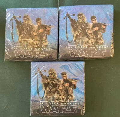 Servilleta Star Wars 3 Paquetes Papel Cóctel 5" Force Awakens 16 ea (48 en total) Nueva Foto 1 de 4