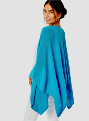 Lilly Pulitzer Nuevo con Etiquetas Terri Cashmere Wrap Turquesa Oasis $298 Foto 1 de 4