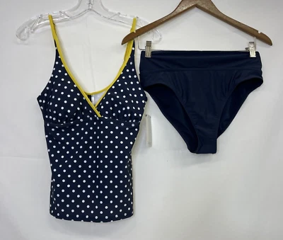 Новый с Ярлыками Nautica женщин стандарт v-образным вырезом танкини и низ средний горошек благотворительность - Изображение 1 из 4