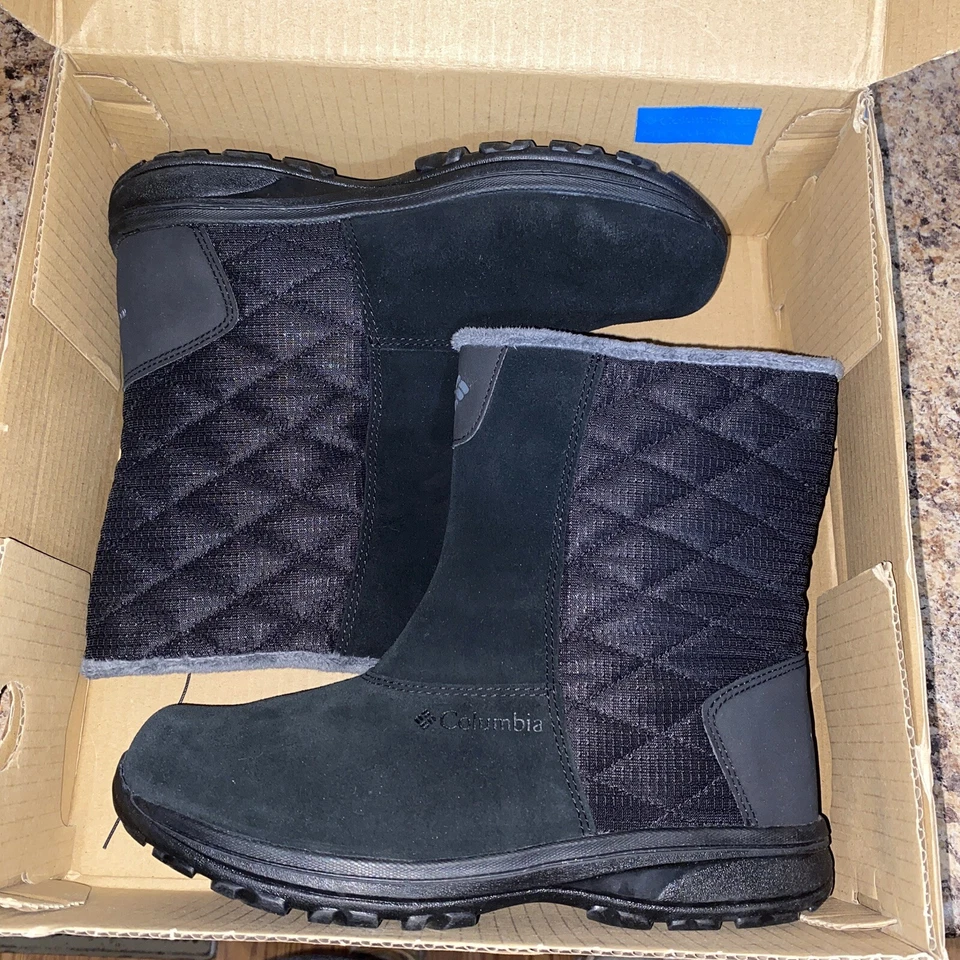 Columbia Ice Maiden Slip III Snow Boots BL5217-010 Black Ankle Women's Size 9