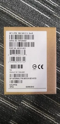 For HPE 1.2TB 6G SAS 10K SFF 2.5" HDD 697574-B21 697631-001 693641-001 - Image 1 of 4