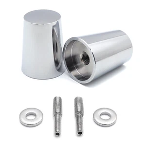 Volar Chrome Left And Right Handle Bar Ends For Suzuki Gsxr 1000 Yamaha R1 R6 - Imagen 1 de 7