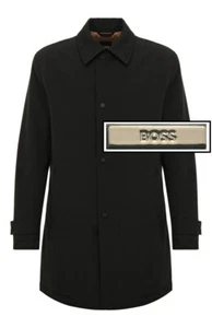 NWT Boss Hugo Boss WATER-REPELLENT COAT Point Collar Longline Jacket Size: 36R - Picture 1 of 10