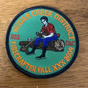 BSA Sugar Creek District Firecrafter Herbst 2009 Patch Pfadfinder Amerikas - Bild 1 von 3