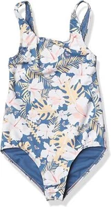 Roxy 282871 Swim Lovers One-Piece Swimsuit, Moonlight Blue Team Garden, Size 2T - Picture 1 of 3