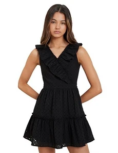 Seed Teen Heritage Black Broderie Cotton Midi Dress 10 - Bild 1 von 4