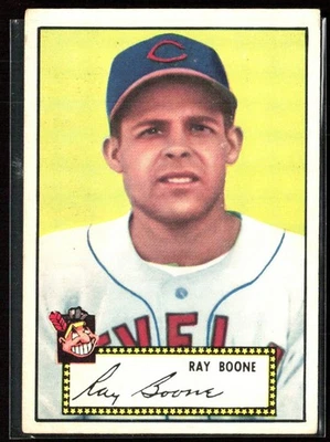 Ray Boone 1952 Topps Black Back D #55 Cleveland Indians - Image 1 of 3