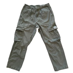 Pantalones cargo YoungLA 32R (real 28x26,5) verde oliva para hombre - Imagen 1 de 8