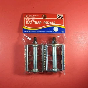 Pedali Trappola per Ratti Bicicletta CPC 1/2” con Riflettori (#475) Nuovi in Borsa Vintage - Foto 1 di 6