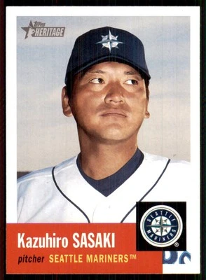 2002 Topps Heritage SP Short Print #416 Kazuhiro Sasaki Seattle Mariners - Image 1 of 2