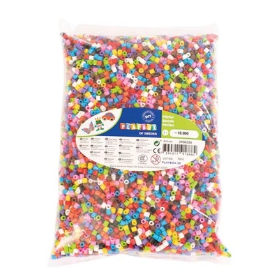 Playbox Bügelperlen 10000 Stück 10-Farbmix im Beutel | Großpackung, Nachfüllpack - Bild 1 von 2