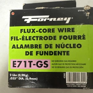 Filo di saldatura Forney MIG E71T-GS 42302 .035" .9mm diametro Nucleo di flusso in acciaio dolce 2 libbre - Foto 1 di 8