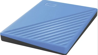 WD My Passport Festplatte, 2 TB HDD, 2,5 Zoll, extern, Blau NEU & OVP - Bild 1 von 3